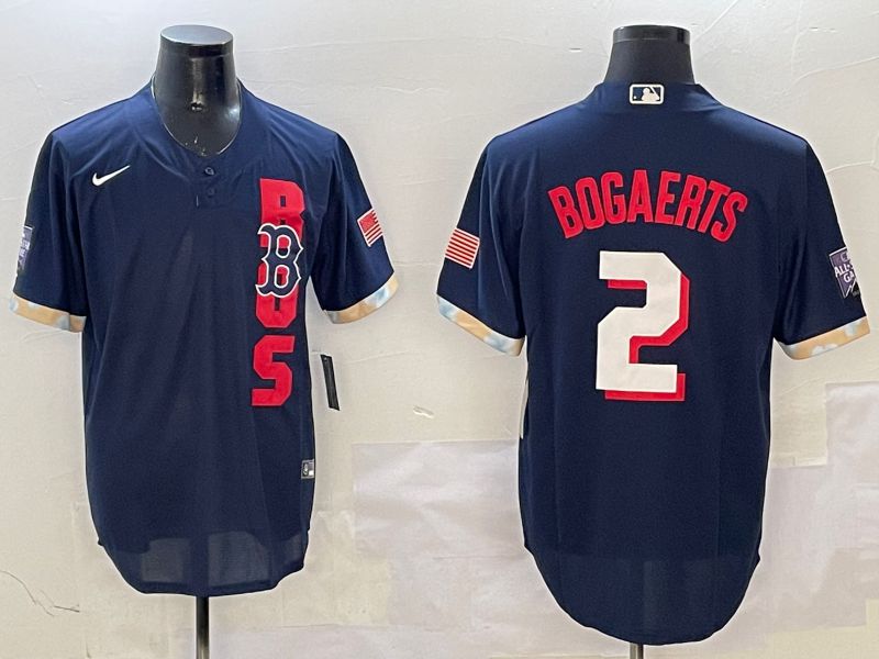 Men Boston Red Sox  #2 Bogaerts Blue All star Game 2025 Nike MLB Jersey style 1->arizona diamondback->MLB Jersey